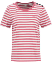 Women's Barbour Ferryside Top - PINK PUNCH/WHITE