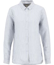 Women's Barbour Marine Shirt - Chambray / White