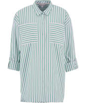 Women's Barbour Nicola Shirt - WHITE/KELLY GREE