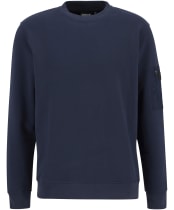 Men's Barbour International Grip Crew Neck Sweatshirt - Navy