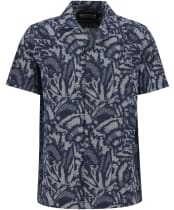 Kew Print Shirt                               - Navy