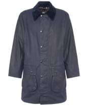 Barbour Border Wax Jacket - Navy