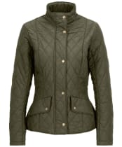 Women's Barbour Flyweight Cavalry Quilted Jacket - Olive