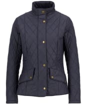 Women's Barbour Flyweight Cavalry Quilted Jacket - Navy