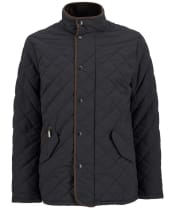 Men's Barbour Waterproof Shoveler Quilted Jacket - Navy