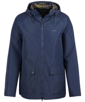 Men's Barbour Hooded Domus Waterproof Jacket - Navy / Classic