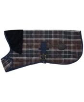 Barbour Quilted Tartan Dog Coat - Midnight Oak