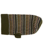 Barbour Marlow Fair Isle Dog Jumper - Olive