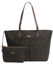 Women's Barbour Quilted Tote Bag - New Olive