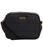Women's Barbour International Monaco Quilt Crossbody Bag - Black