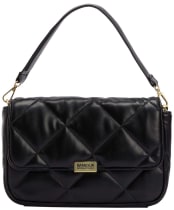 Women's Barbour International Soft Quilt Shoulder Bag - Black