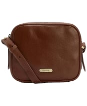 Women's Barbour Daphne Leather Crossbody Bag - Brown