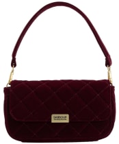Women's Barbour International Quilted Mini Soho Crossbody Bag - Velvet Burgundy