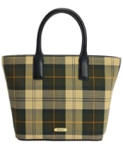Women's Barbour Birch Tartan Tote Bag - Ancient Tartan