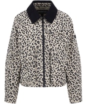 Women's Barbour International Printed Warlock Casual Jacket - Jasmine Leopard