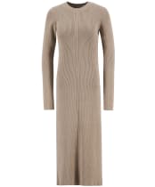 Women's Barbour Anastasia Knitted Midi Dress - Pale Camel