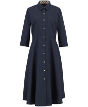 Women's Barbour Saffron Midi Dress - Dark Navy