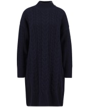 Women's Barbour Belford Knitted Mini Dress - Navy