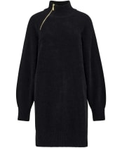 Women's Barbour International Saskia Knitted Mini Dress - Black