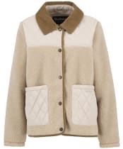 Women's Barbour Laurel Fleece Jacket - NATURAL/ MIST