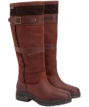 Women's Barbour Beaconsfield Waterproof Tall Boots - Mahogany / Choc Nubuck