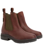 Women's Barbour Amble Chelsea Boots - MAHOGONY NUBUCK/