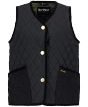 Women's Barbour Enid Gilet - Black / Classic Tartan