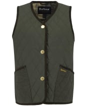 Women's Barbour Enid Gilet - Olive / Ancient Tartan