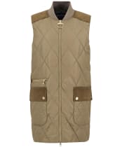 Women's Barbour Lydia Gilet - Military Brown / Ancient Tartan