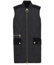 Women's Barbour Lydia Gilet - Black / Classic Tartan