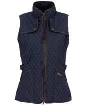 Women's Barbour Dahlia Quilted Gilet - Dark Navy