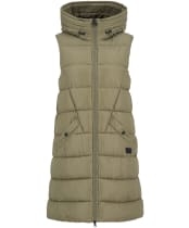 Women's Barbour International Cecilla Puffer Gilet - Dusky Khaki
