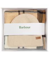 Women's Barbour Pendle Beanie & Blair Scarf Gift Set - Hessian Navy