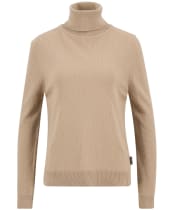Women’s Barbour Pendle Roll Collar Sweater - Pale Camel / Hessian