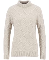 Women's Barbour Burne Roll Neck Knit - NEW OATMEAL