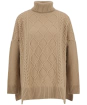Women's Barbour Burne Cape - Pale Camel