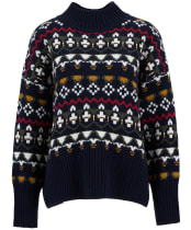 Women's Barbour Larisa Knitted Jumper - Navy