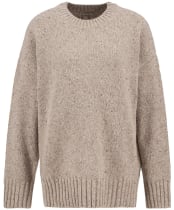 Women's Barbour Lavensdale Crew Knitted Jumper - LIGHT HONEY