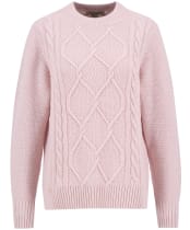 Women's Barbour Burne Crew Knitted Jumper - Pink Blush