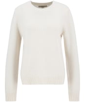 Women's Barbour Woodhouse Knitted Jumper - Ecru