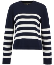 Women's Barbour Demi Knitted Jumper - Dark Navy Stripe
