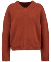 Women's Barbour Antonia Knitted Jumper - Burnt Orange