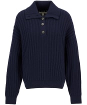 Women's Barbour Norham Knitted Jumper - Navy
