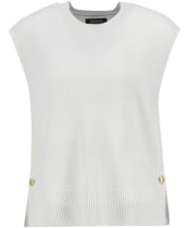 Women's Barbour International Lana Knitted Vest - Off White