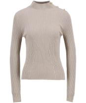 Women's Barbour International Stella Knitted Jumper - Oat