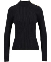 Women's Barbour International Stella Knitted Jumper - Black