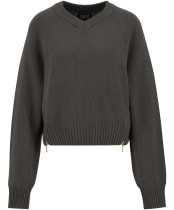 Women's Barbour International Atlanta Knitted Jumper - Dusky Khaki