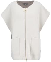 Women's Barbour Martha Sleeveless Zip Through Knitted Vest - Birch