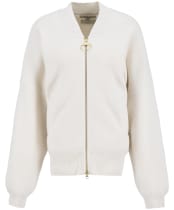 Women's Barbour Milda Knitted Bomber - Birch
