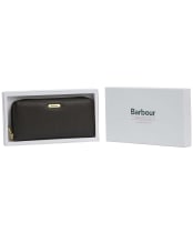 Women's Barbour Birch Leather Matinee Purse - Black
